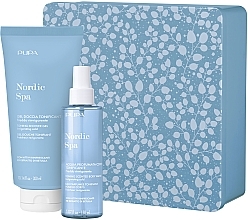 Fragrances, Perfumes, Cosmetics Set - Pupa Nordic Spa Kit 2 2023 (scented/water/150 ml + sh/gel/300 ml + box)