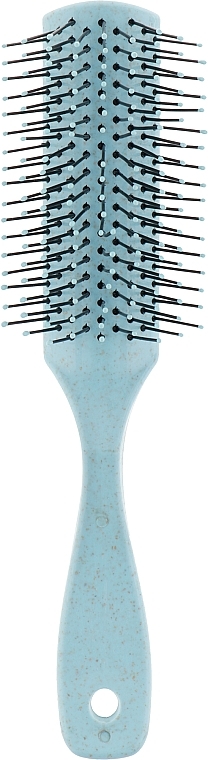 Rectangular Massage Hair Brush, blue, FC-014 - Dini — photo N1