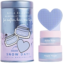 Set - NCLA Beauty Snow Day Lip Set (l/balm/10ml + l/scrub/15ml + massager) — photo N1
