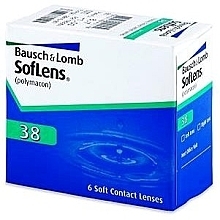 Contact Lenses 38 curvature 9.0, 6 pcs - Bausch & Lomb SofLens — photo N1