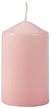Cylindrical Candle 60x100 mm, pink - Bispol — photo N1