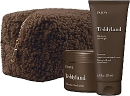 Fragrances, Perfumes, Cosmetics Set - Pupa Teddyland Coconut Milk And Cocao Beans (b/scrub/150ml + sh/gel/200ml + bag)