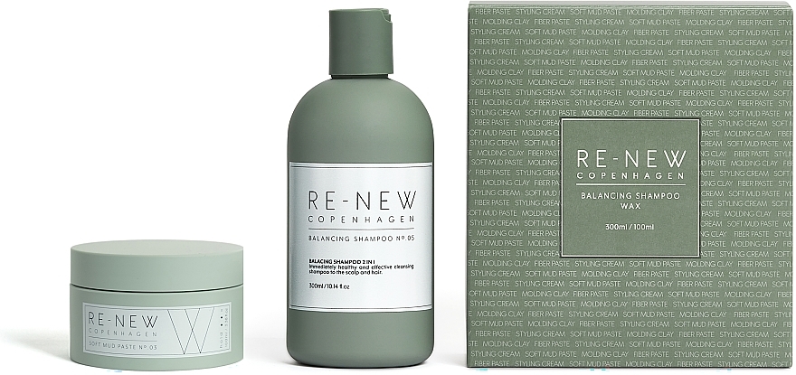 Set - Re-New Copenhagen Style Me Duo Box Mud (shm/300ml + h/paste/100ml) — photo N1