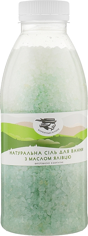 Natural Bath Salt with Juniper Oil - Karpatski Istorii — photo N1