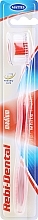 Rebi-Dental Toothbrush M08, medium, red - Mattes Rebi-Dental Medium Tothbrush — photo N1