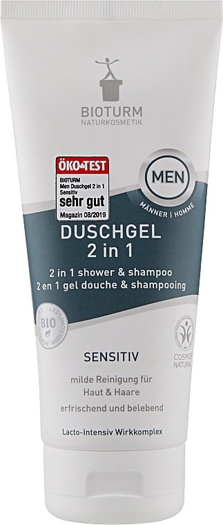 Men Shower Gel & Shampoo - Bioturm 2 In 1 Shower & Shampoo No.128 — photo N1