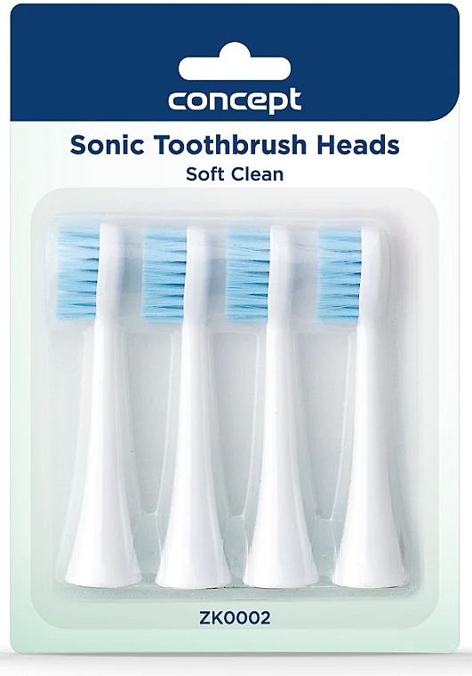 Replacement Toothbrush Heads, ZK0002 - Concept Sonic Toothbrush Heads Soft Clean — photo N1