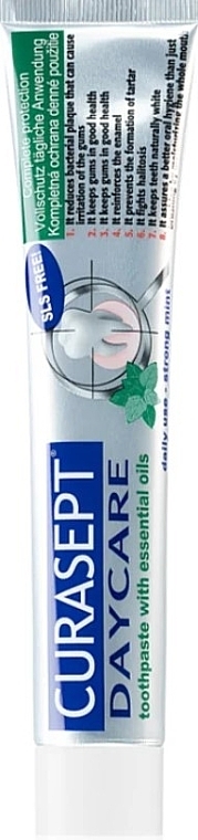 Strong Mint Toothpaste - Curaprox Curasept Daycare Strong Mint Toothpaste with Essentials Oils — photo N1