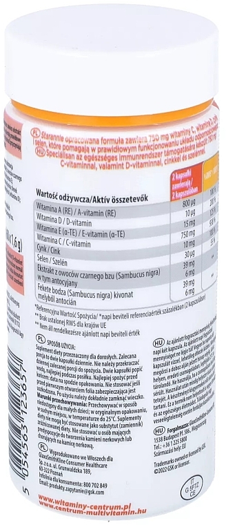 Dietary Supplement with Elderberry Extract for Immune Health - Centrum Immuno — photo N2