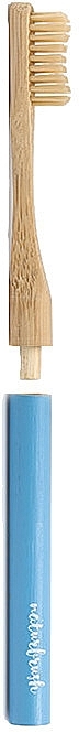 Bamboo Toothbrush Handle, dark blue - NaturBrush Headless — photo N1