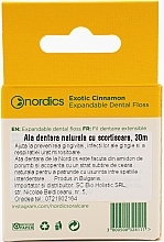 Dental Floss 30m, cinnamon flavored - Nordics Expandable Dental Floss Exotic Cinnamon — photo N2