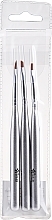 Nail Art Brushes Set, 3 pcs - Nails Molekula — photo N3