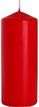 Fragrances, Perfumes, Cosmetics Cylindrical Candle 60x150 mm, red - Bispol