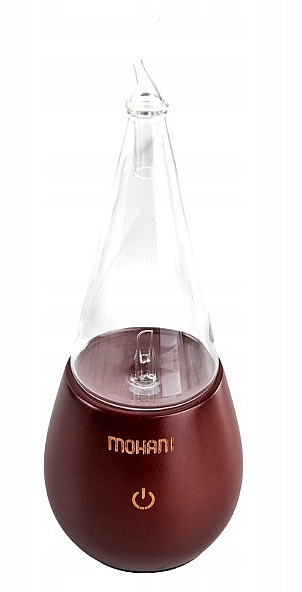 Essential Oil Nebulizer, dark wood, glass cone - Mohani Nebulizer — photo N1