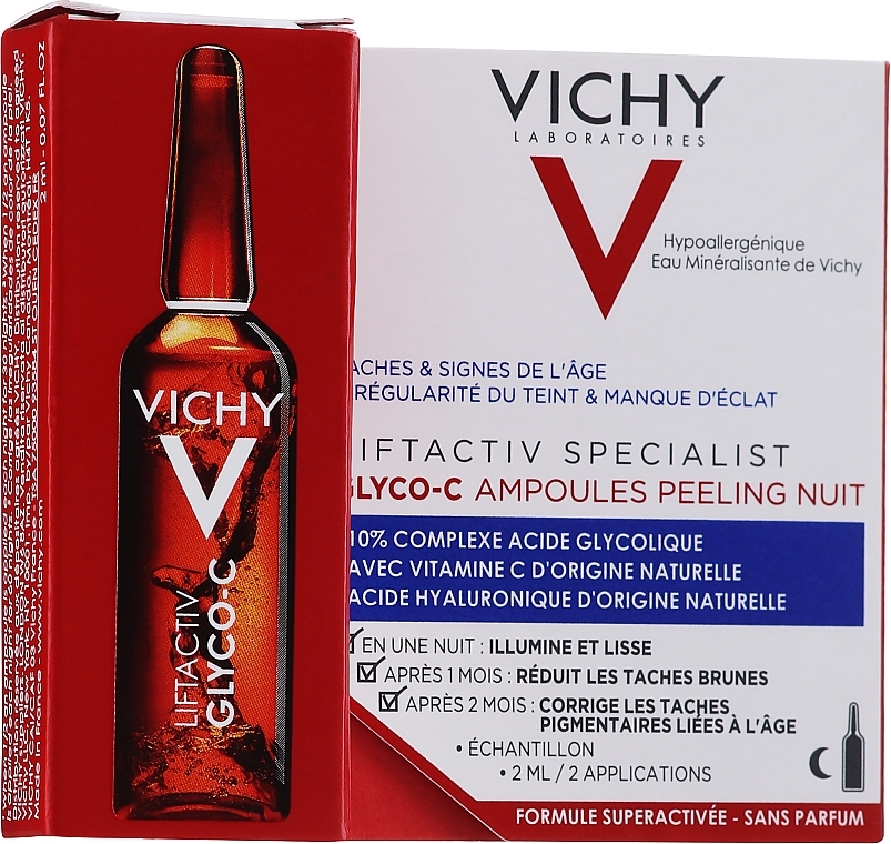 Ampoule Night Peeling Concentrate for Face - Vichy LiftActiv Specialist Glyco-C — photo N5