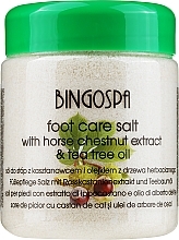 Fragrances, Perfumes, Cosmetics Foot Salt with Horse Chestnut Extract - BingoSpa Sea Salt