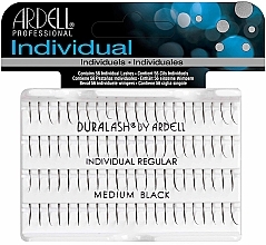 False Lashes Kit - Ardell Duralash Individual Regular Medium Black Lashes — photo N1