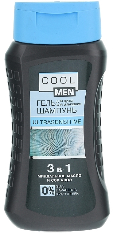 Shampoo Gel for Sensitive Skin 3 in 1 - Cool Men Ultrasensitive — photo N1