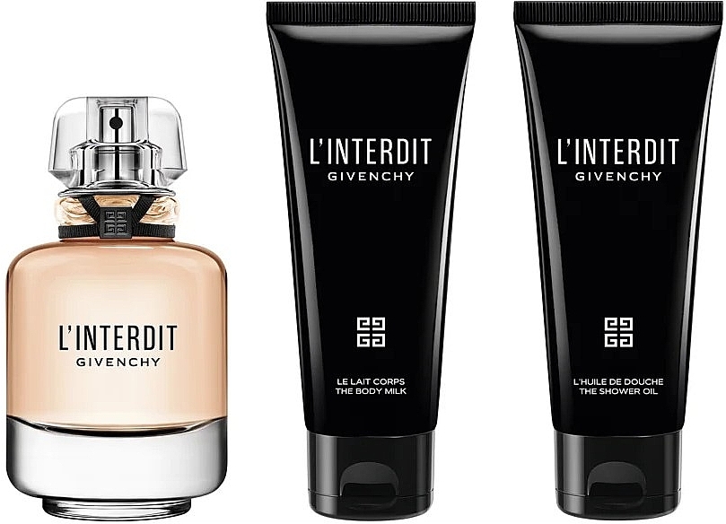 Givenchy L'Interdit - Set (edt/80 ml + sh.oil + bodymlk) — photo N2