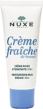 Rich Face Cream for Dry Skin - Nuxe Creme Fraiche De Beaute Moisturising Rich Cream 48H — photo N1