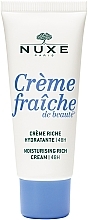 Fragrances, Perfumes, Cosmetics Rich Face Cream for Dry Skin - Nuxe Creme Fraiche De Beaute Moisturising Rich Cream 48H