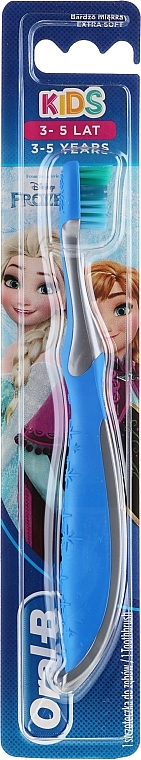 Kids Soft Toothbrush 3-5yrs, Frozen Olaf, dark blue-gray - Oral-B Kids — photo N1