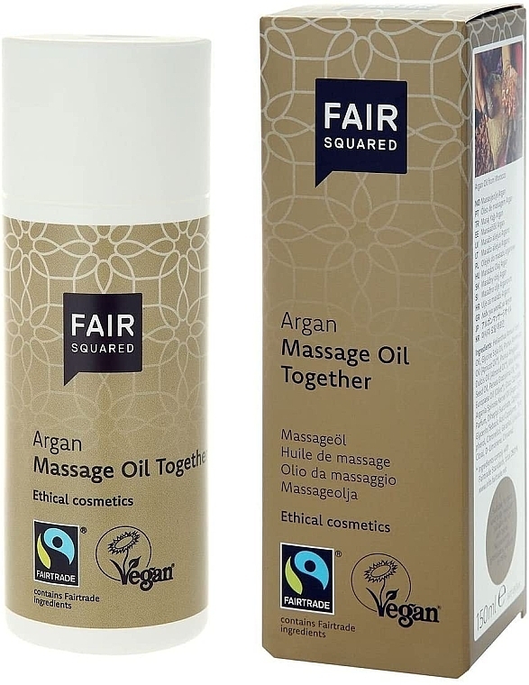 Massage Body Oil - Fair Squared Argan Massage Oil Together — photo N2