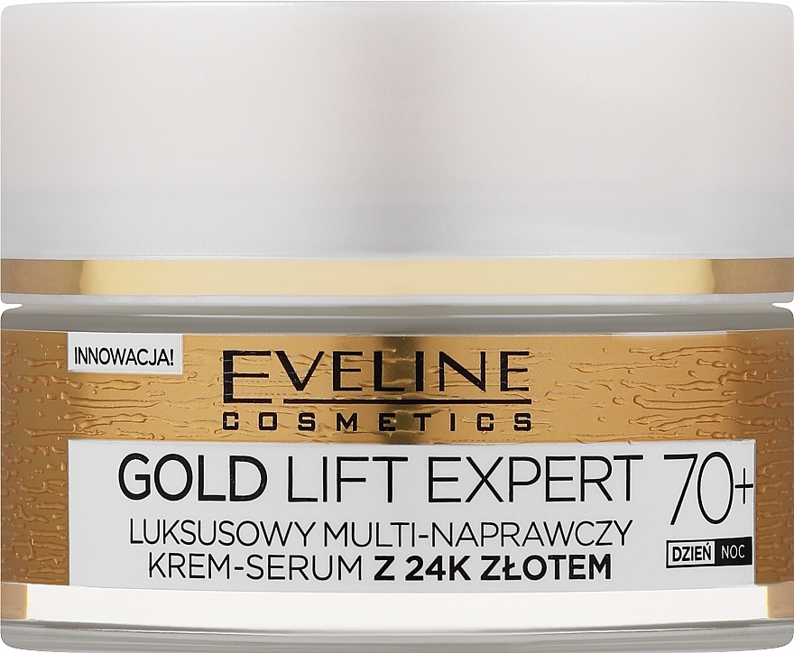 Firming Cream Serum 70+ - Eveline Cosmetics Gold Lift Expert — photo N3