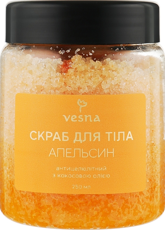 Repairing Body Scrub "Orange" - Vesna Body Care Scrub — photo N6