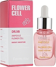 Fragrances, Perfumes, Cosmetics Hydrating Serum with Phytostem Cells - FarmStay DR.V8 Ampoule Solution Flower Cell