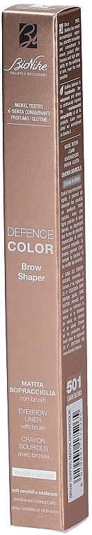 Double-Ended Brow Pencil - BioNike Defence Color Brow Shaper — photo N2