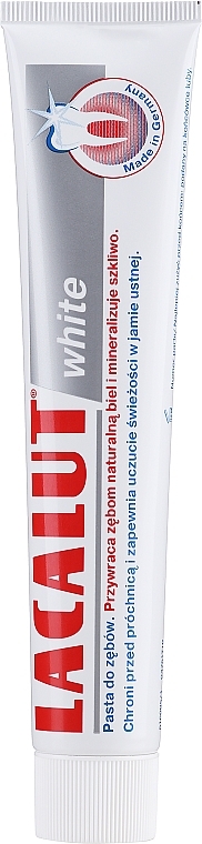 Toothpaste "White" - Lacalut  — photo N1