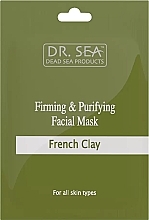 Fragrances, Perfumes, Cosmetics Firming & Cleansing Face Mask with French Clay - Dr. Sea Firming and Purifying Facial Mask (sachet)