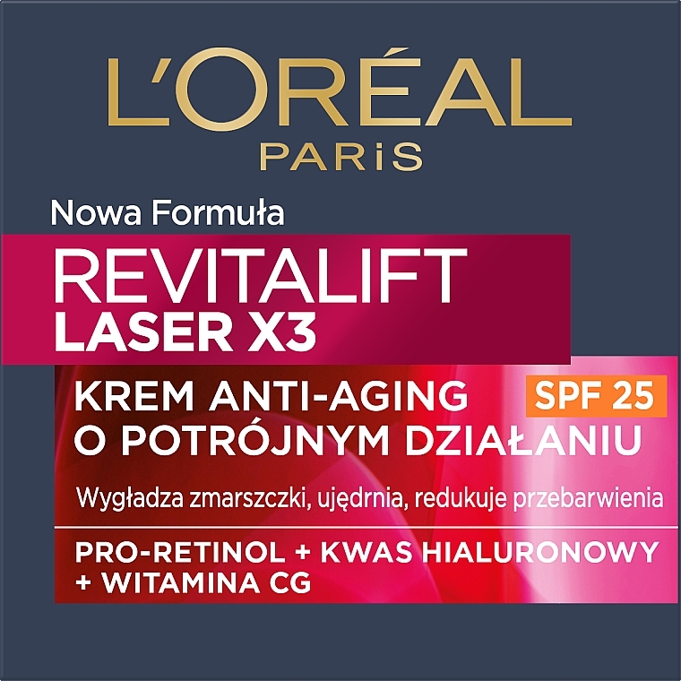 Face Day Cream - L'Oreal Paris Revitalift Laser X3 Anti-Age SPF 25 — photo N3