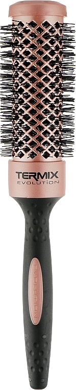 Thermal Brush for Extra Dry & Porous Hair, 32 mm - Termix Evolution Gold Rose — photo N1