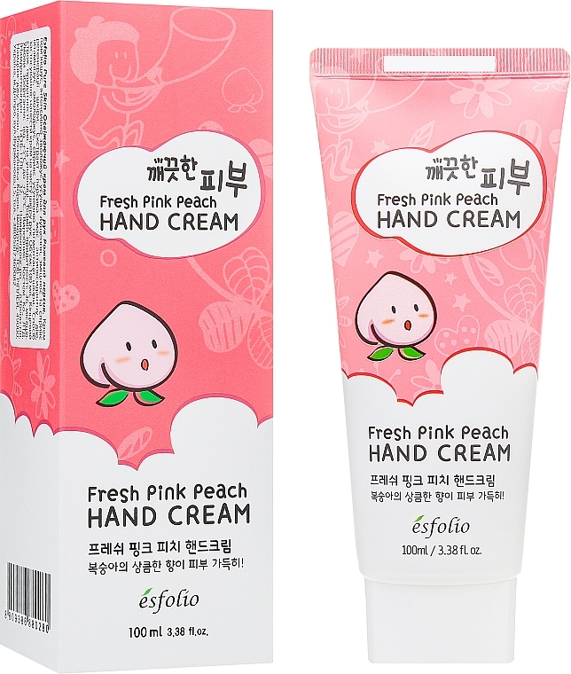 Refreshing Peach Hand Cream - Esfolio Pure Skin Fresh Pink Peach Hand Cream — photo N1