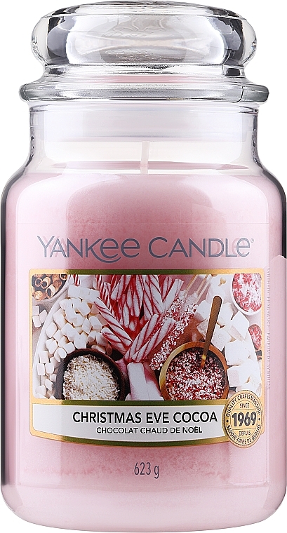 Scented Candle in Jar "Christmas Cocoa" - Yankee Candle Christmas Eve Cocoa — photo N1