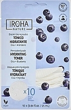 Fragrances, Perfumes, Cosmetics Zika and Blueberry Hydrating Toner Face Pads - Iroha Nature Hydrating Toner Pre-soaked Pads