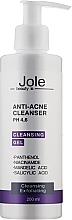 Fragrances, Perfumes, Cosmetics Face Cleansing Gel with Salicylic & Almond Acids - Jole Anti-Acne Cleanser