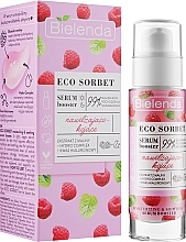 Fragrances, Perfumes, Cosmetics Raspberry Face Serum Booster - Bielenda Eco Sorbet Moisturizing & Soothing Serum Booster