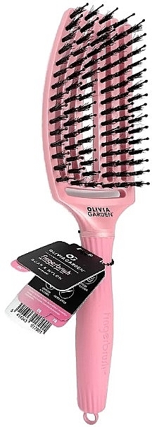 Hair Brush - Olivia Garden Finger Brush Combo Amore Pearl Pink Medium — photo N3