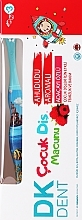 Raspberry Toothpaste + Blue Toothbrush - Dermokil DKDent (toothpaste/50ml + brush/1pcs) — photo N2