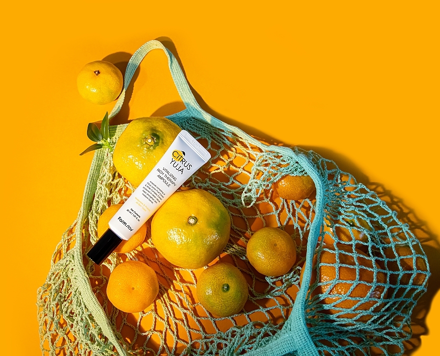 GIFT! Ampoule Face Serum with Yuzu Extract - FarmStay Citrus Yuja Vitalizing Rich Therapy Ampoule — photo N13