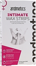 Wax Strips for Depilation - Andmetics Intimate Wax Strips (strips/28pcs + wipes/4pcs) — photo N1
