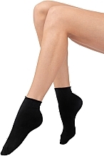 Women Socks 'Coton Corta' 60 Den, nero - Veneziana — photo N1