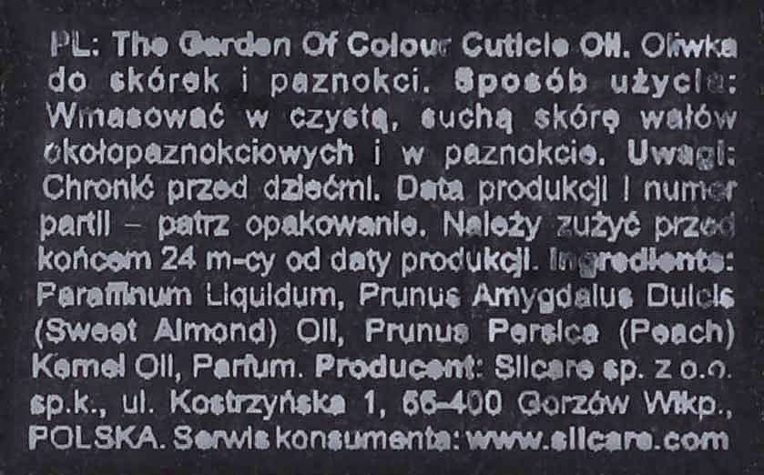 Nail & Cuticle Oil - Silcare Garden of Colour Cuticle Oil Peach Nature — photo N6