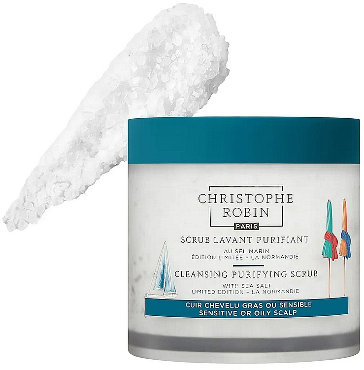 Cleansing Scalp Scrub - Christophe Robin Cleansing Purifying Scrub With Sea Salt — photo N3