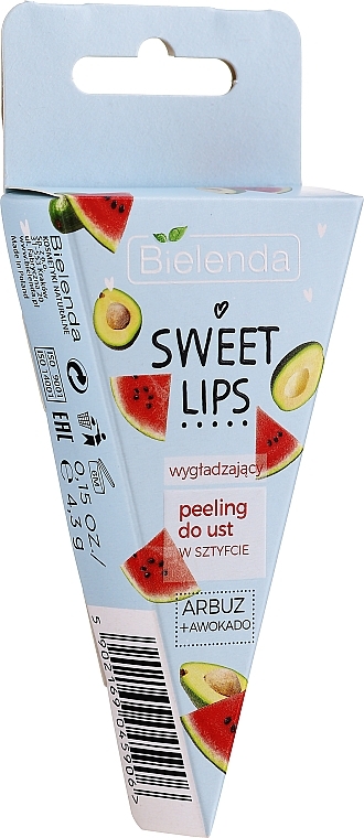 Smoothing Watermelon & Avocado Lip Scrub - Bielenda Sweet Lips Smoothing Lip Scrub — photo N2