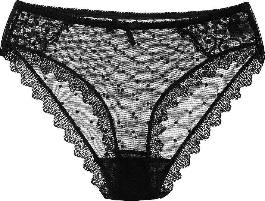 Lace Bikini Panties, black - Moraj — photo N1