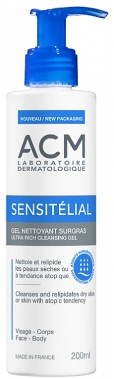 Cleansing Body Gel - ACM Laboratoires Sensitelial Gel Nettoyant Surgras — photo N1